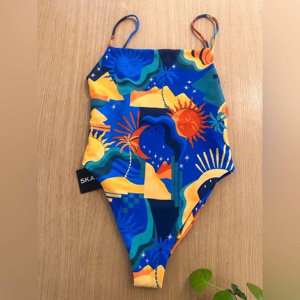 BRAND NEW Skatie Resa Palmero Limited Edition One Piece Swimsuit Size Small - Picture 2 of 7